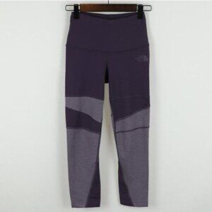 The North Face FlashDry Women's XS Purple Mid Rise Capri Activewear Leggings
